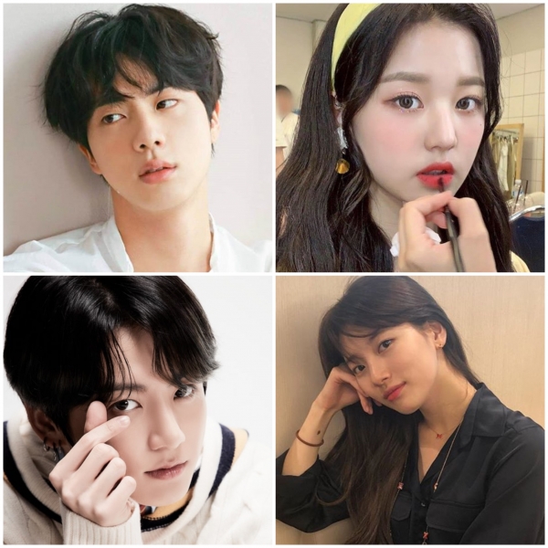 사진제공: 빅히트 엔터테인먼트, 아이즈원 인스타그램, 수지 인스타그램