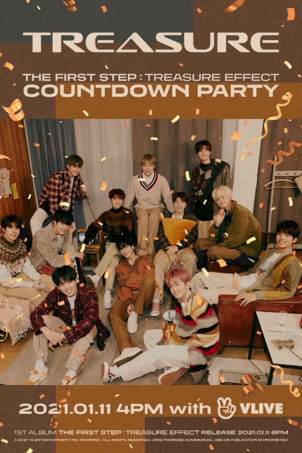 사진=그룹 트레저가 1월 11일 오후 4시 첫 정규앨범 카운트다운 파티를 진행한다. / YG엔터테인먼트