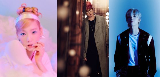 (왼쪽부터) 태연, 넬 김종완, 가호