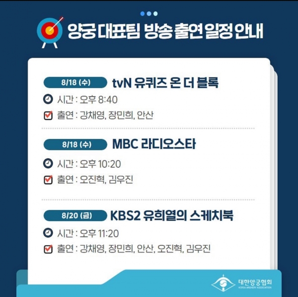 사진 = 대한양궁협회 공식 SNS