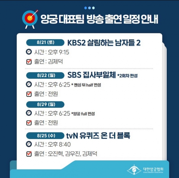 사진 = 대한양궁협회 공식 SNS