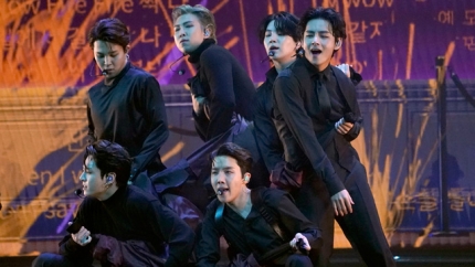 지난 4월 3일(현지 시각) 그래미 어워드에서 방탄의 'butter'단독무대