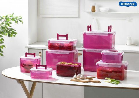코멕스산업 ‘뚜껑이 더 튼튼해진 김치통(마젠타)’