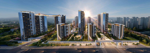 과천주공10 재건축 배면 조감도