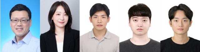 왼쪽부터 서울대학교 전기정보공학부 오성회 교수, POSTECH 전자전기공학과 안혜민 교수, 서울대학교 전기정보공학부 기호건 연구원, 오우석 연구원, 강민재 연구원